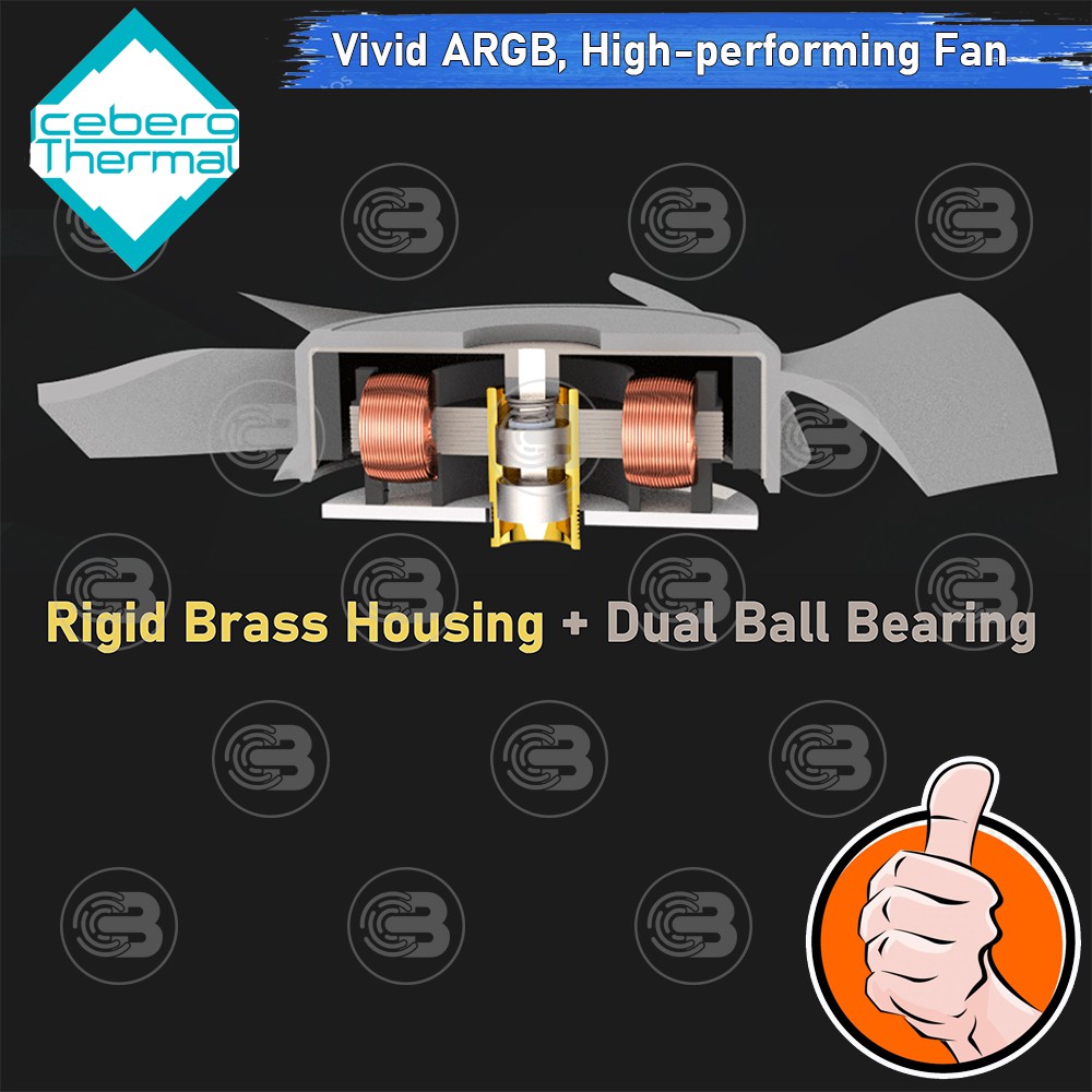 [CoolBlasterThai] Iceberg Thermal IceGALE A-RGB Black 120 Fan Case (size 120 mm.)