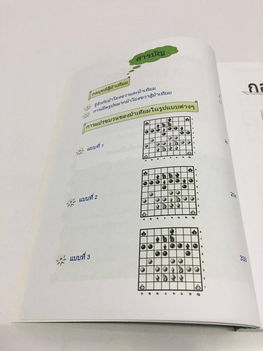 หนังสือหมากรุกไทย กลยุทธ์สุดยอดเซียน ฉบับม้าโยงขวาสู้ม้าเทียม