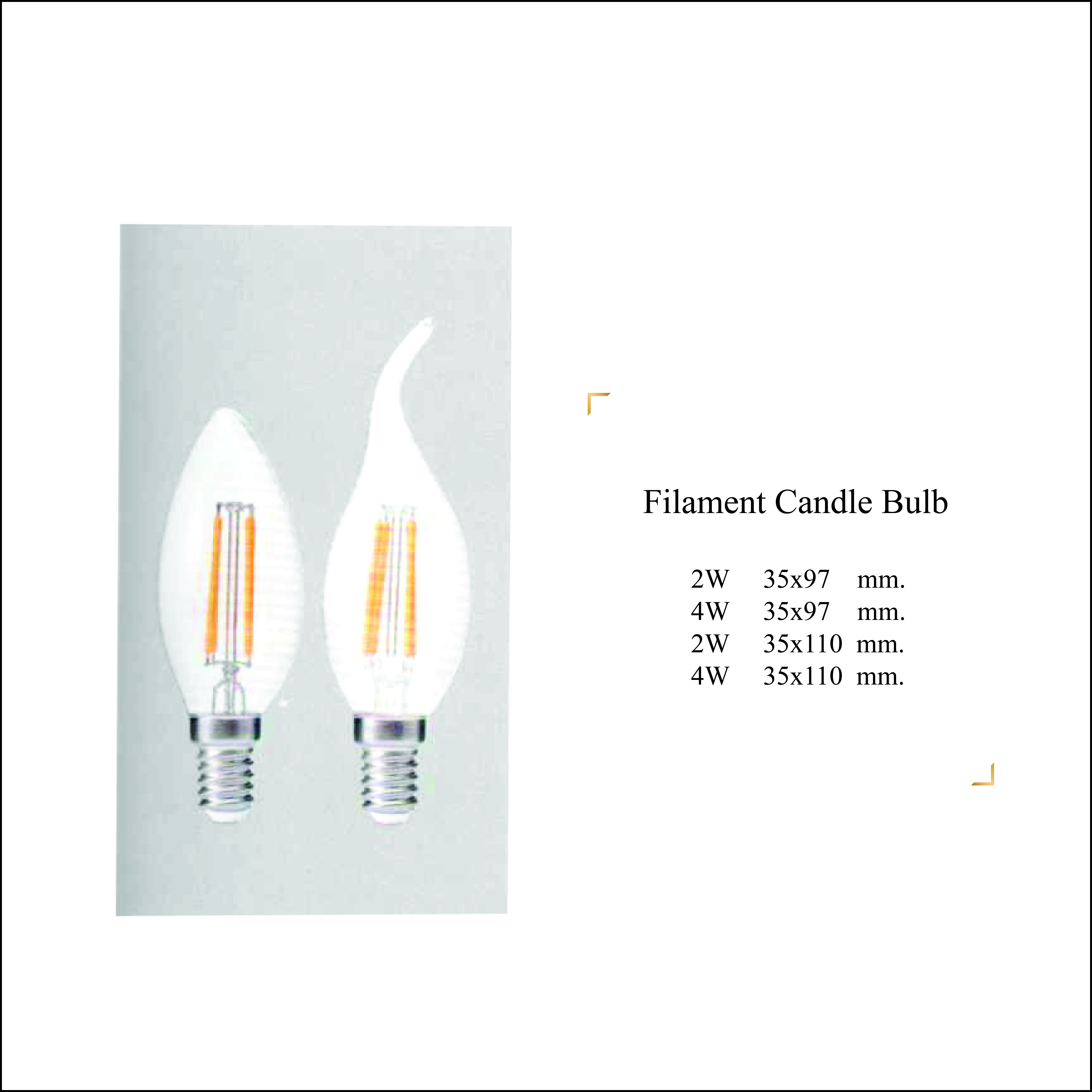 Filament Candle Bulb