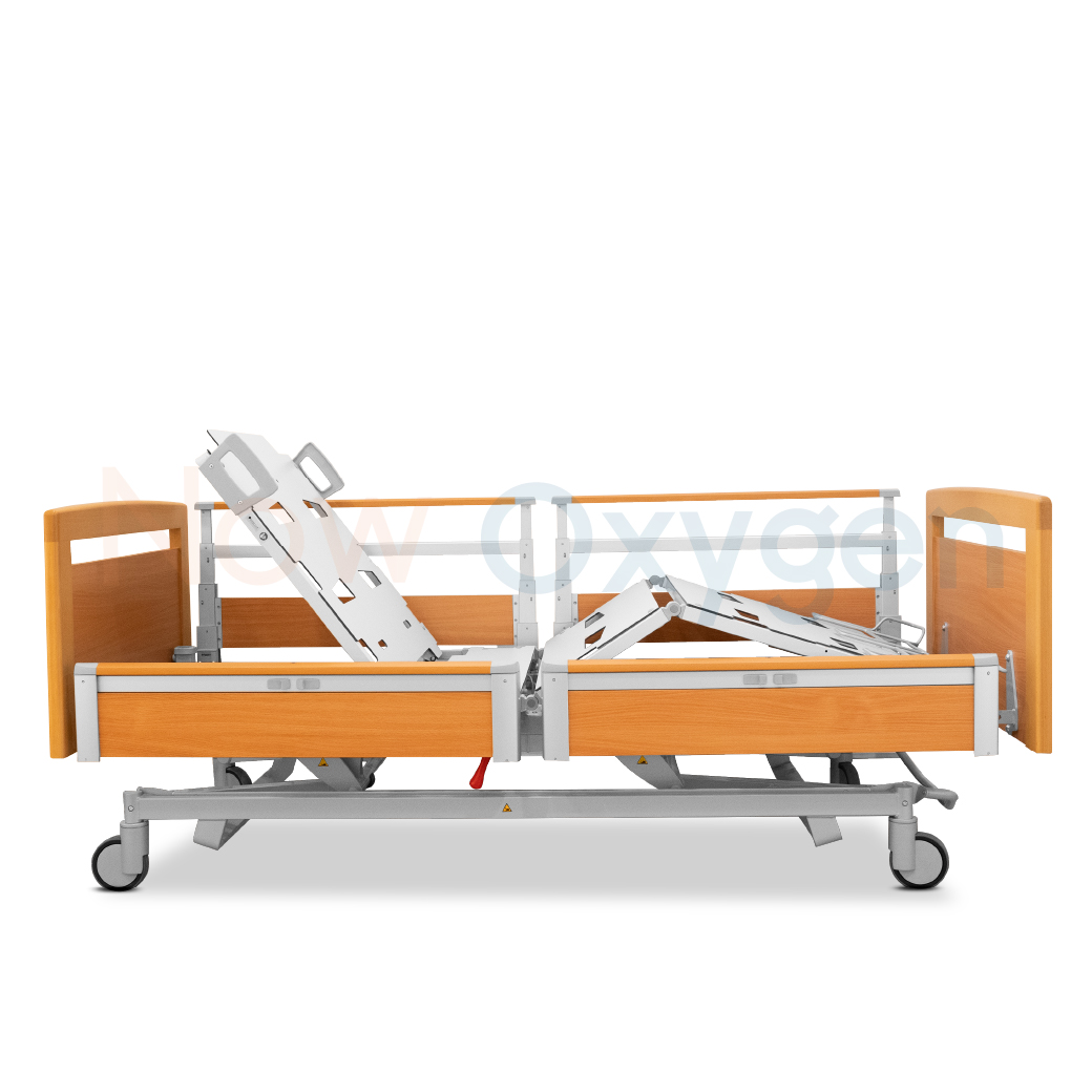 เตียงผู้ป่วยสูงอายุไฟฟ้า ดีไซน์แบบไม้ 7 ฟังก์ชั่น ยี่ห้อ HAELVOET รุ่น Lago Care รับประกันศูนย์ไทย 6 ปี