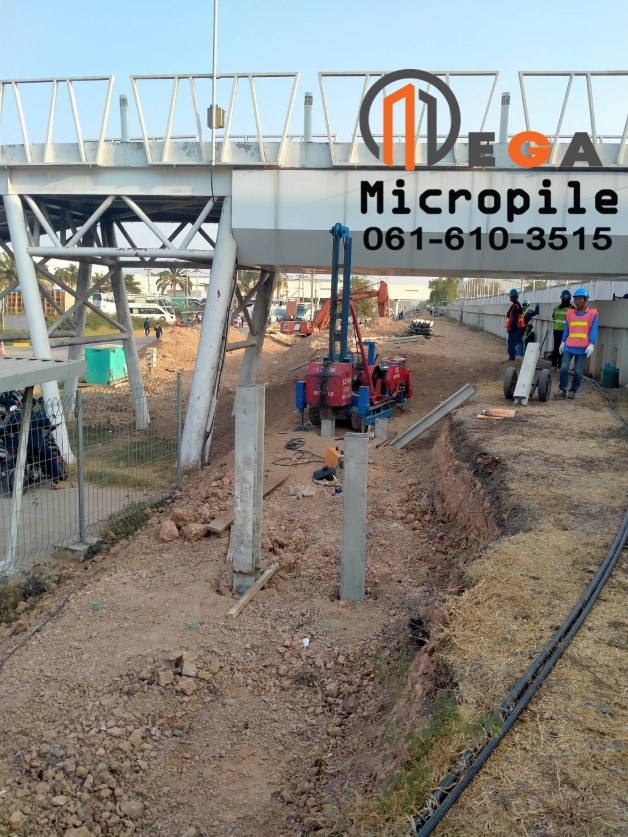 เสาเข็มไมโครไพล์ I18 หน้างาน นิคมอุตสาหกรรม นวนคร