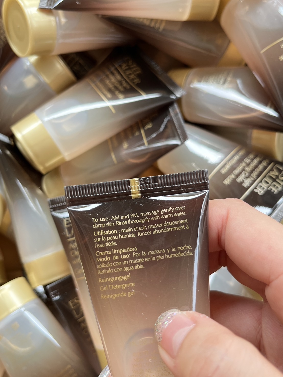 Estee Lauder Advanced Night Cleansing Gelée Cleanser with 15 Amino Acids 30ml. ของแท้ ขนาดพกพา (1หลอด)