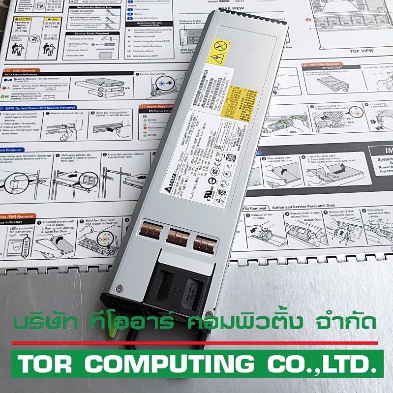 REF, Sun 300-2235 [TorCompTH Thailand - ขาย จำหน่าย ราคา] Sun Type A249 1100/1200W AC Power Supply for X4270 M2, X4370, X4450, T5220, T5240, T3-1, T4-1, T4-4, Sun ZFS Storage 7120, Sun Storage 7410