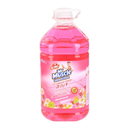 น้ำยาทำความสะอาด กีวี มิสเตอร์มัสเซิล ชมพู 5.2 ลิตร กลิ่น สวีทฟลอรัล