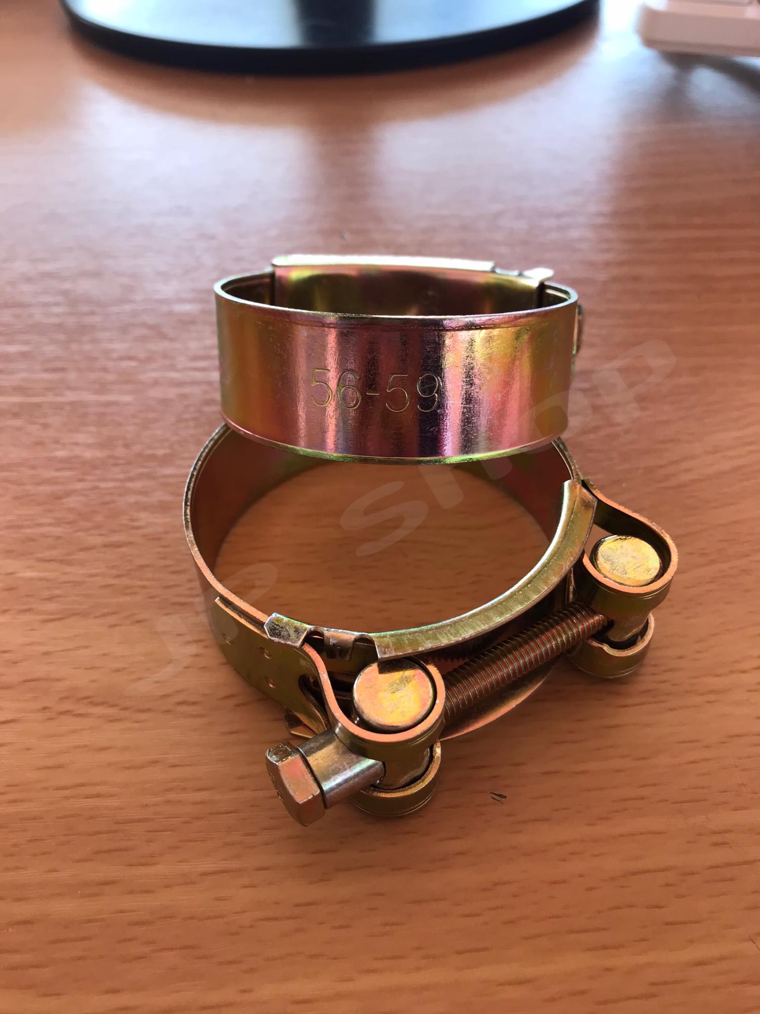 เข็มขัดรัดท่อชุบซิงค์ ปลอกรัดชุบซิงค์ขนาด 56-59 มม. #5659 สายรัดท่อ กิ๊บรัดท่อ ปลอกรัดท่ออย่างดี ราคา/ชิ้น