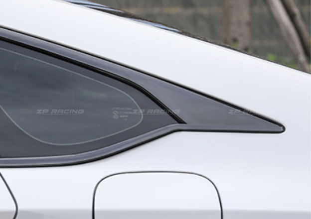 คิ้วกระจกขอบบน 6 ชิ้น สีดำเงา Accord G10