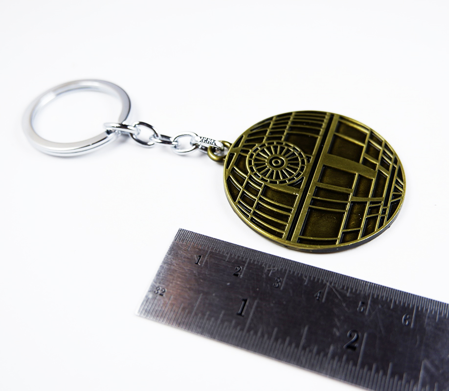 พวงกุญแจ โลหะ Death Star I สีทอง - Star Wars Keychain