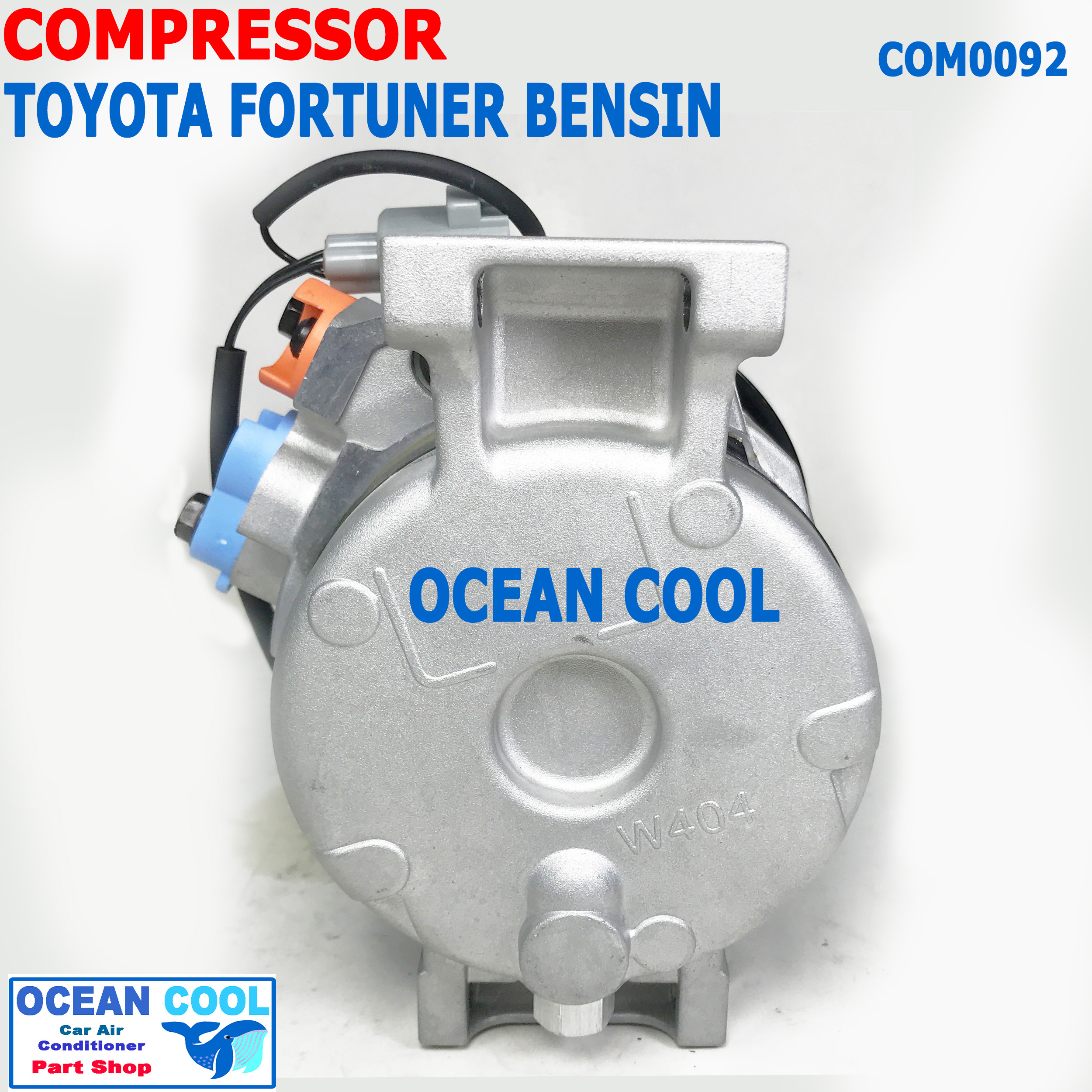 คอมเพลสเซอร์ โตโยต้า ฟอร์จูนเนอร์ , อินโนว่า เบนซิน MIJ-T031 COM0092 10S15C Compressor For toyota Forturner innova bensin คอมแอร์ คอม คอมเพสเซอร์ อะไหล่แอร์