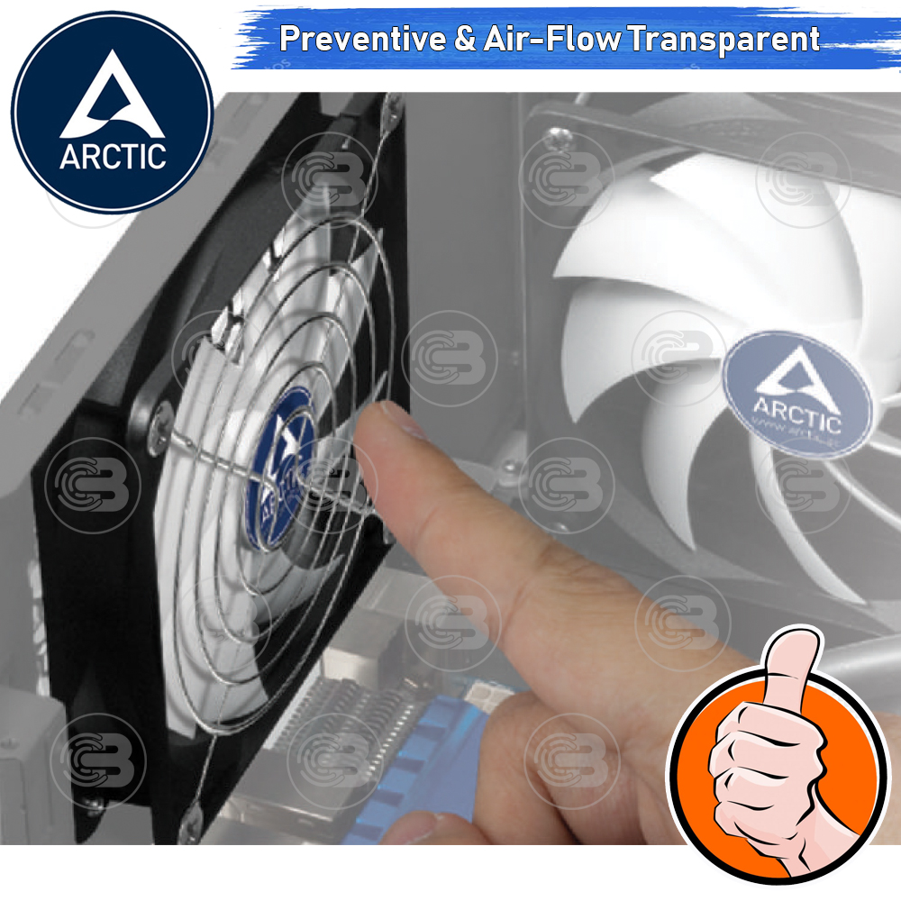 [CoolBlasterThai] Arctic Fan Grill Nickel Plated Steel Size 80 MM.