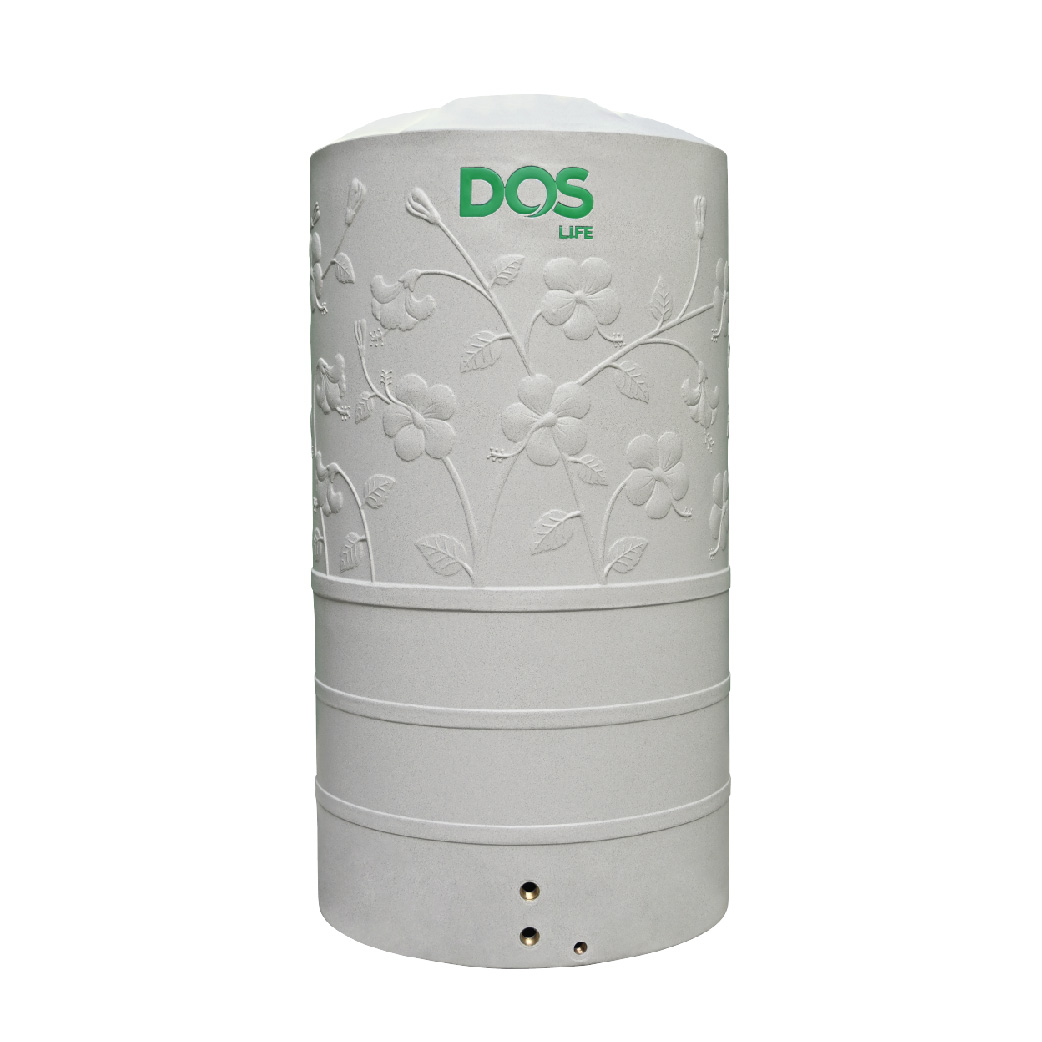 ถังเก็บน้ำ DOS ชบา KV HY-72/CO400-2000L สีโคโม่เกรย์