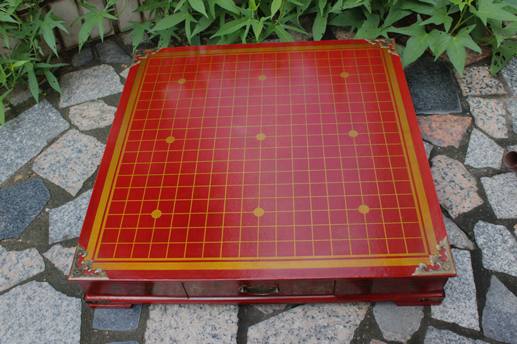 ชุดหมากล้อมไม้ลายจีน