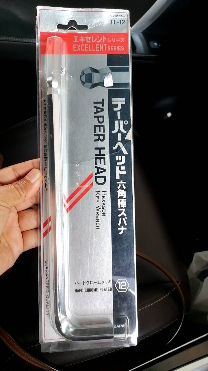 Hexagon Key Wrench ball white 12mm Japan