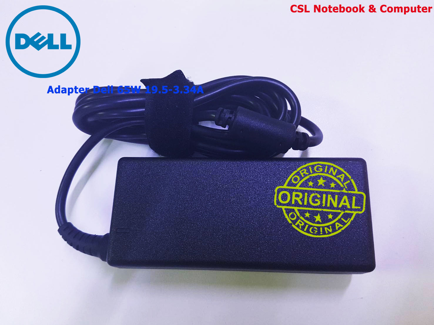 Adapter โน๊ตบุ๊ค Dell Inspiron 5570 5558 5559 5758 5767 7460 65W แท้ สายชาร์จ Dell 5570 5558 5559 5758 5767 7460 แท้ 65W รับประกันศูนย์ Dell Thailand ราคา พิเศษ