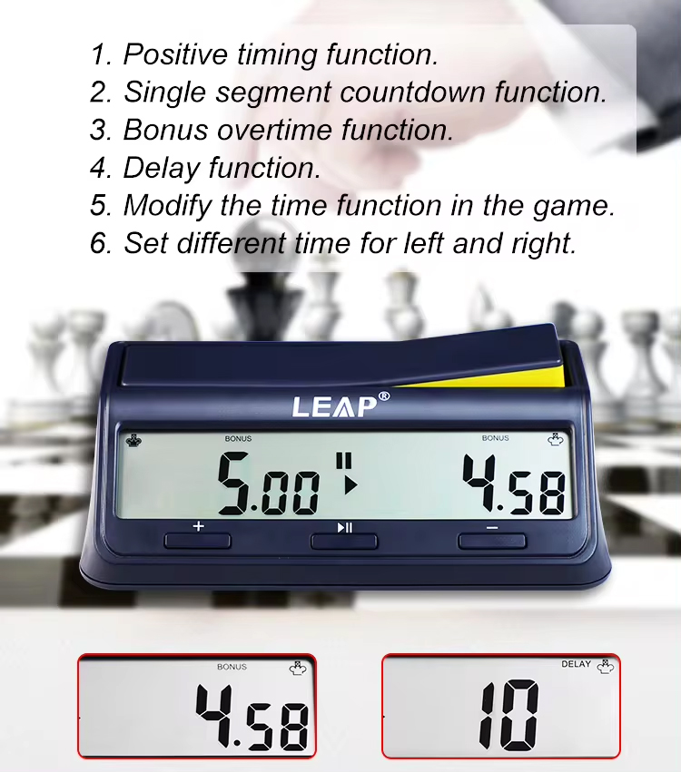 นาฬิกาจับเวลาหมากรุก ครอสเวิร์ด เอแม็ท คำคม Leap Digital Clock PQ9917