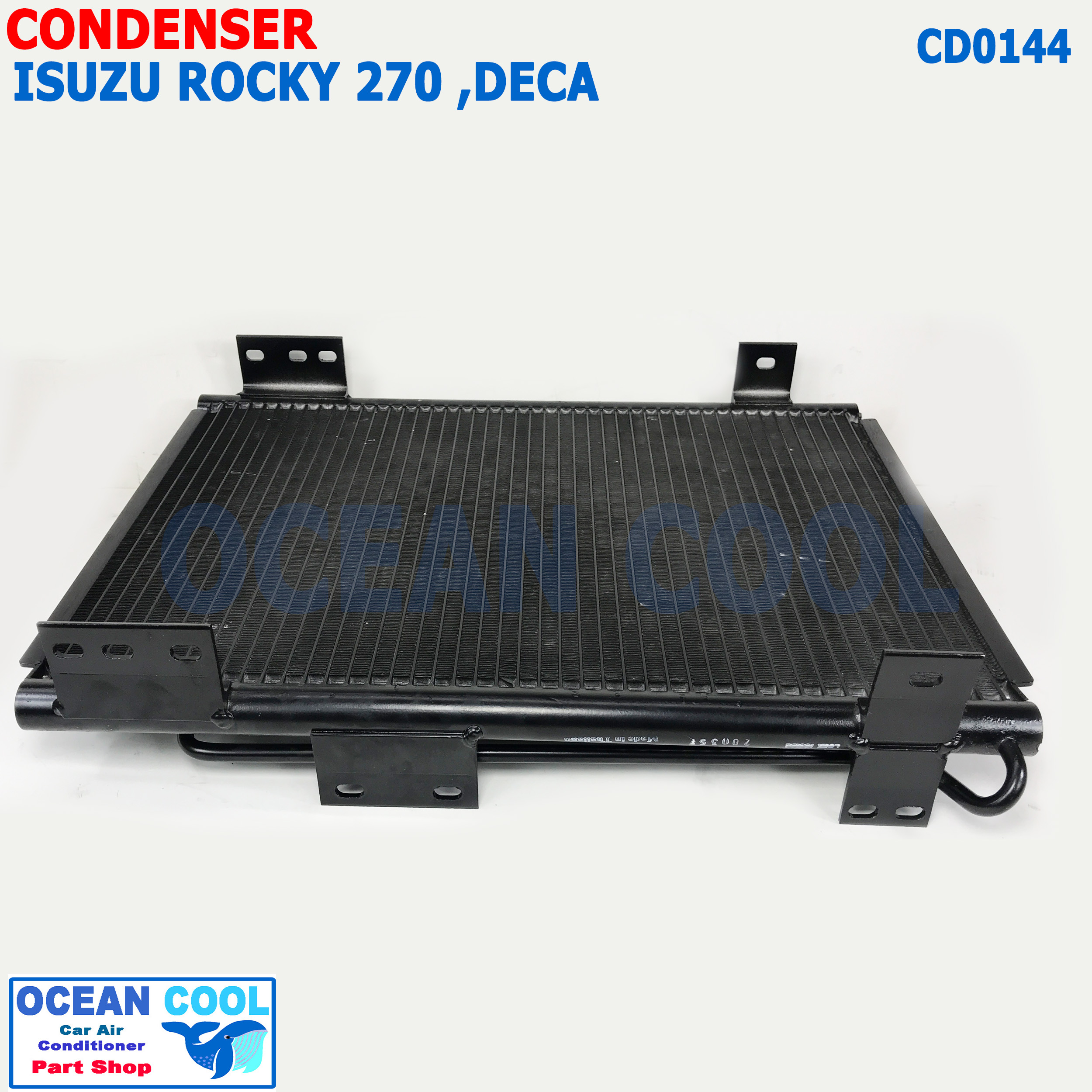 แผงแอร์ อีซูซุ ร็อกกี้ 270 , เดก้า ไดเออร์ เกลียว KK134a กลางแปะ R12 CD0144 Condenser For isuzu Rocky 270 , Deca รังผึ้งแอร์ แผงรังผึ้ง แผงคอยล์ร้อน