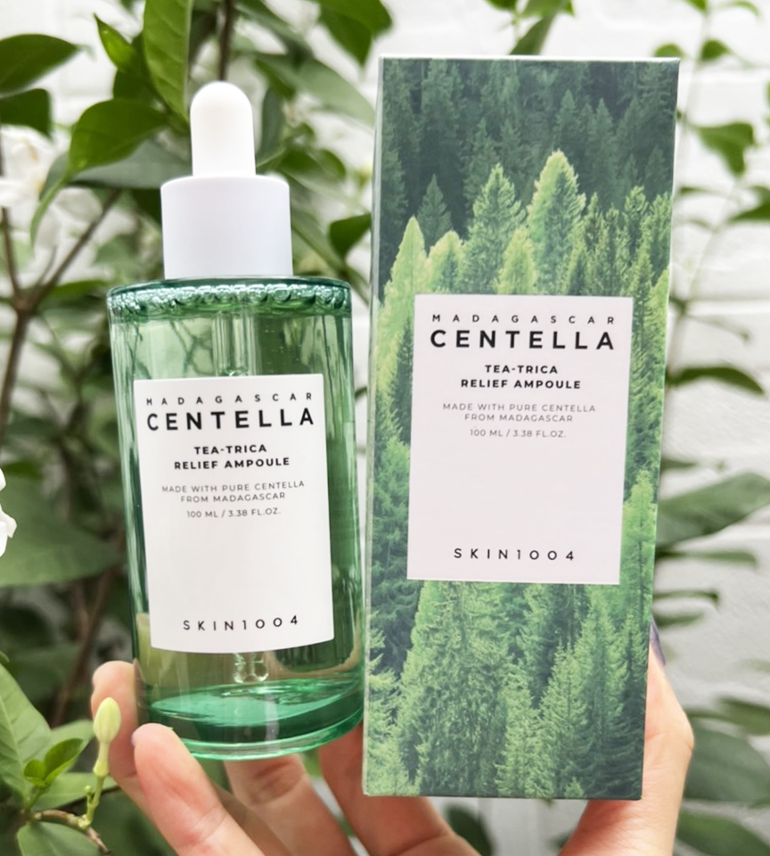 Skin1004 Madagascar Centella Tea-Trica Relief Ampoule 100ml. แอมพูลสำหรับผิวที่เป็นสิวง่าย