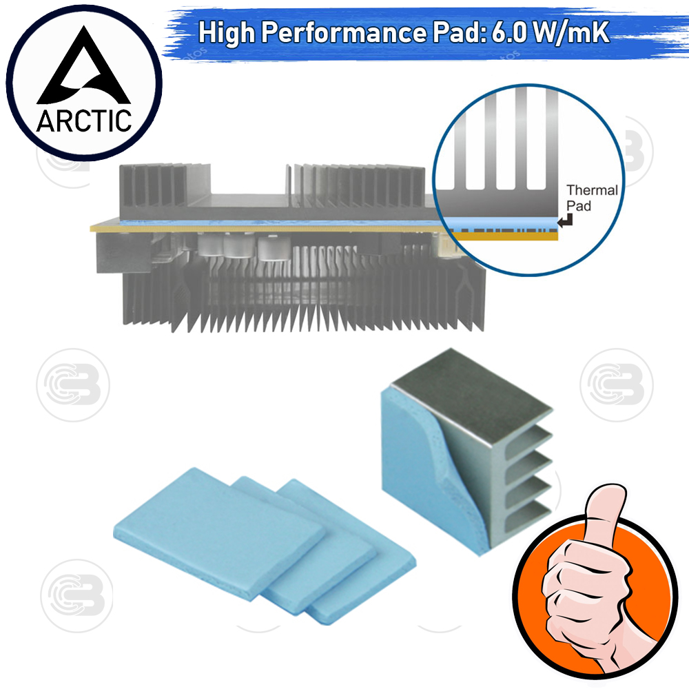 [CoolBlasterThai] Arctic Thermal Pad TP-2 (APT2560) 120x20x1.5 mm.(2 PCS) /6.0 W/mK
