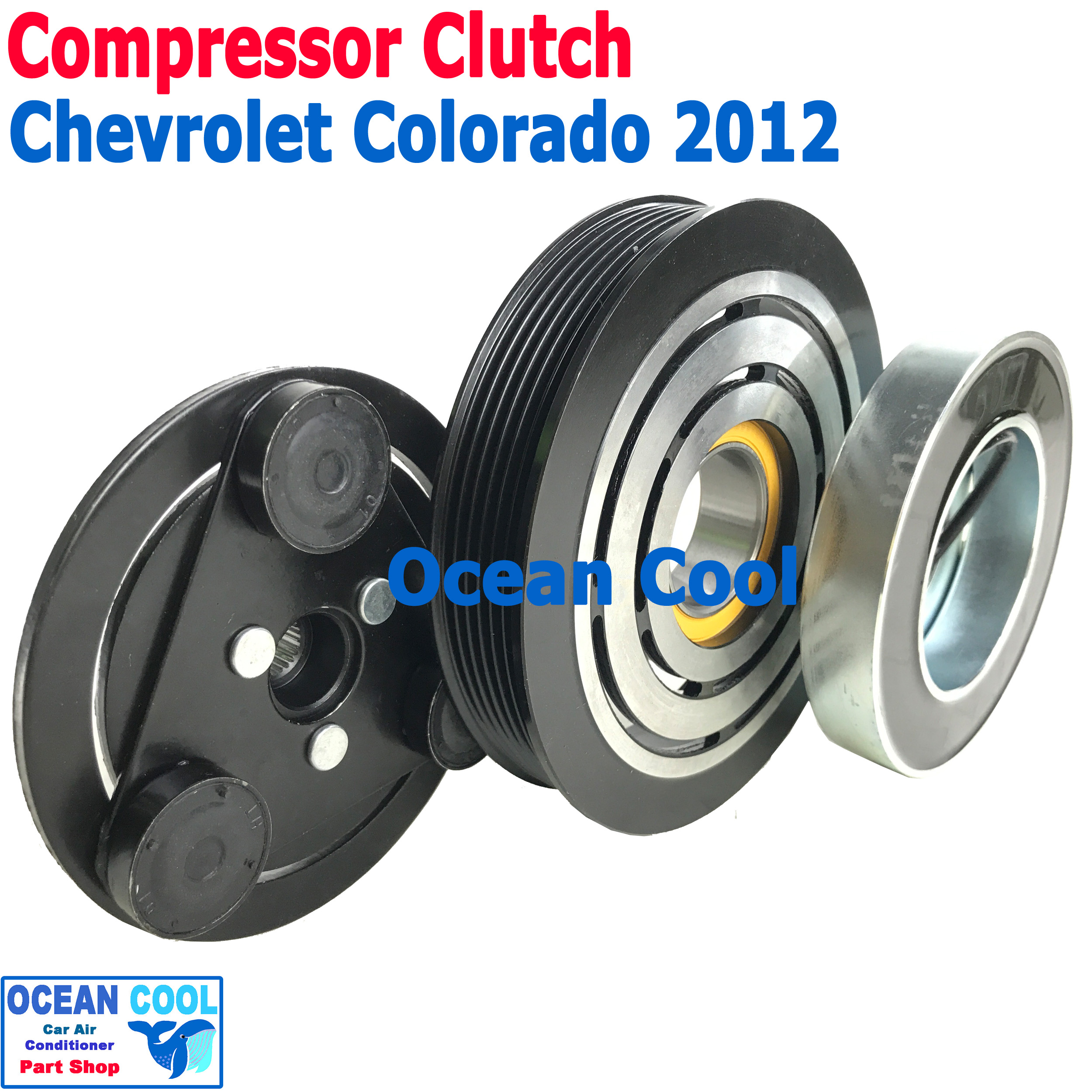 คลัชคอมแอร์ เชฟโรเล็ต โคโรลาโด 2012 - 2019 MGC0053 ลูกปืนมู่เล่ NSK แท้ Compressor Clutch Chevrolet Corolado 2012 - present ชุดหน้าคลัชคอมแอร์ อะไหล่ แอร์ รถยนต์ 2013 2014 2015 2016 2017 2018