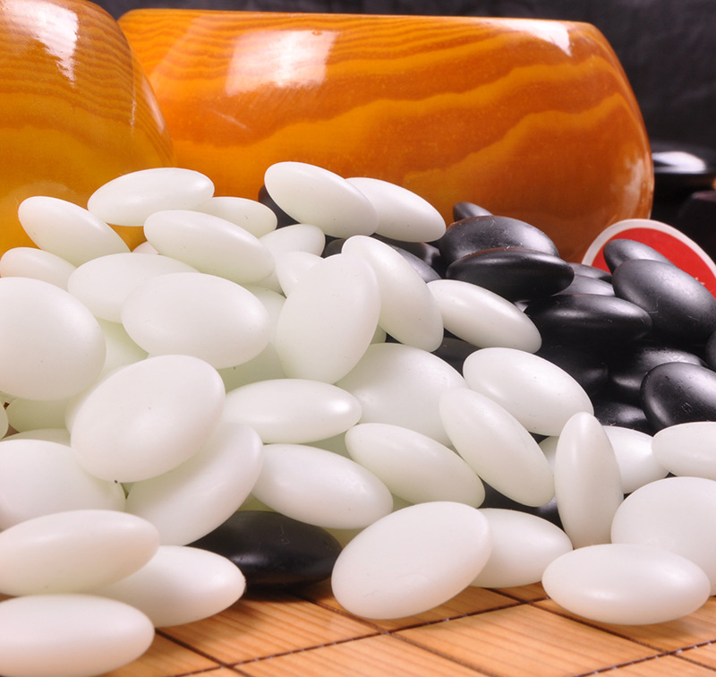 เม็ดหมากล้อมหินYunzi C (นูน2ด้าน) Double Convex Yunzi Go Stones (ของแท้!!! จากโรงงานยูนนาน Yunnan Weiqi Factory)