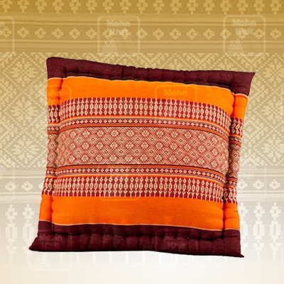 หมอนอิงแบบหักขอบเล็ก 38x38 Cm, Thai Leaning Cushions Khit Pillow Small 38x38Cm Kapok100%