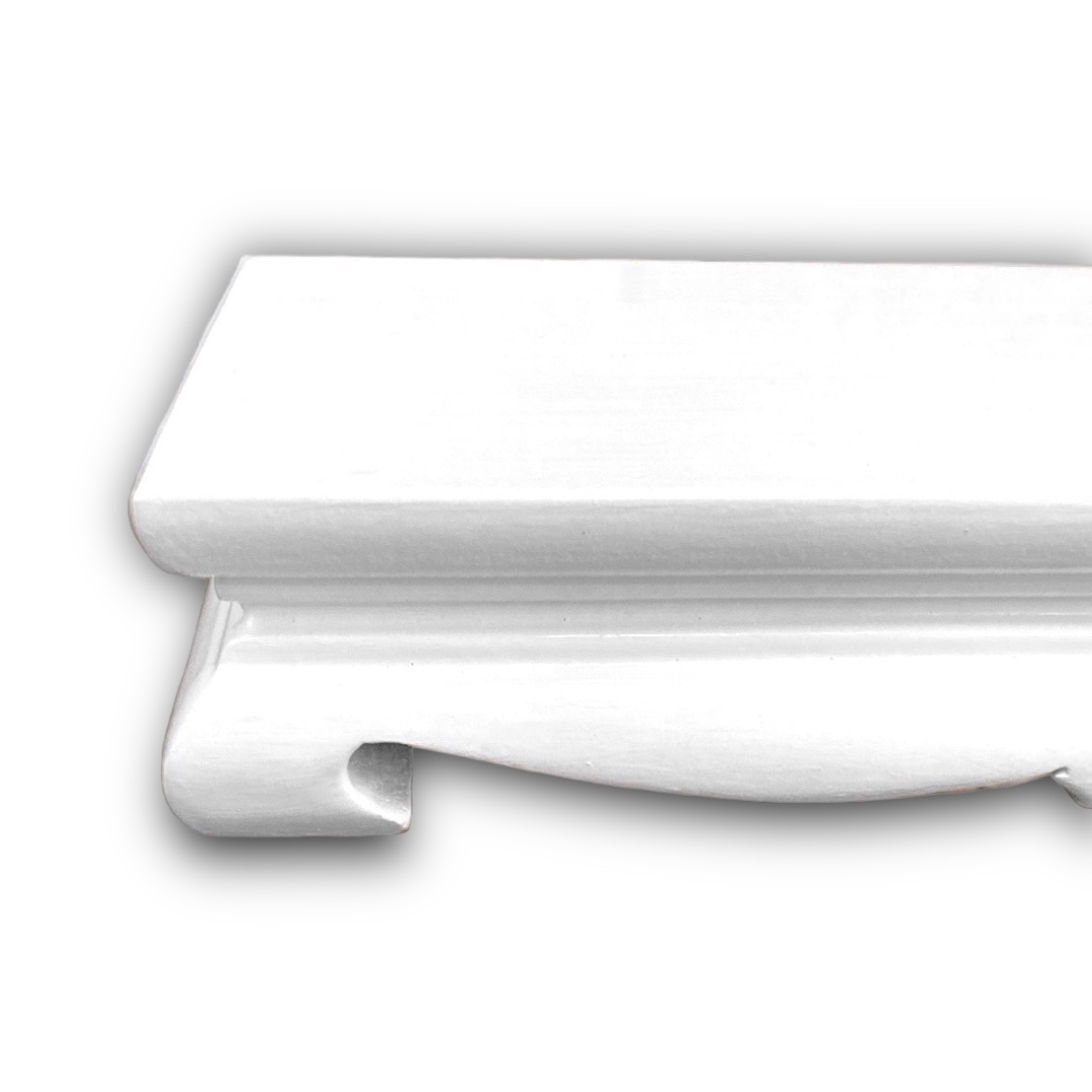 โต๊ะยอดแบบขาโค้ง สีขาว