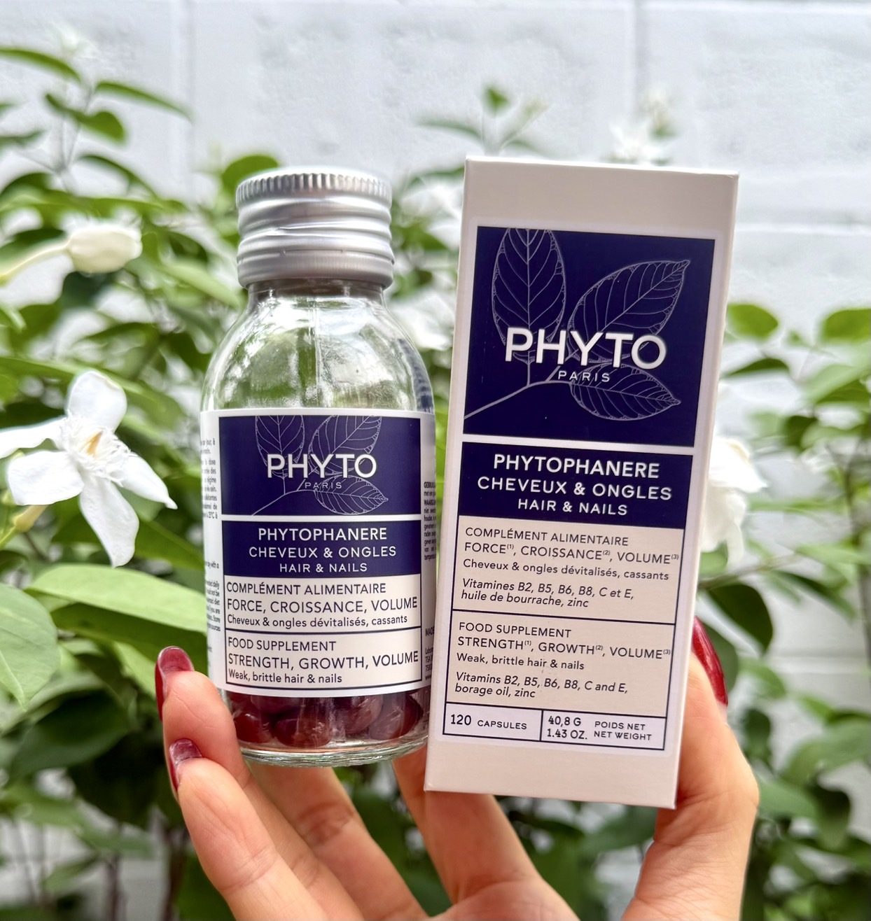 Phyto Paris Phytophanere 120 Capsules อาหารเสริมบำรุงผม แพ็คเก็จใหม่ 2025