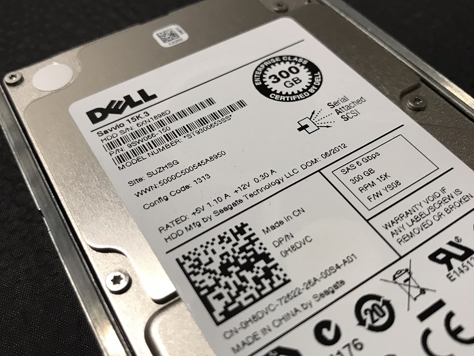 REF, Dell 0H8DVC, H8DVC / [TorCompTH Thailand - ขาย จำหน่าย ราคา] Dell 300GB 15K 6G SAS 2.5IN HDD (9SW066-150 / ST9300653SS) for R420, R520, R620, R720, R730, MD1200, MD3600