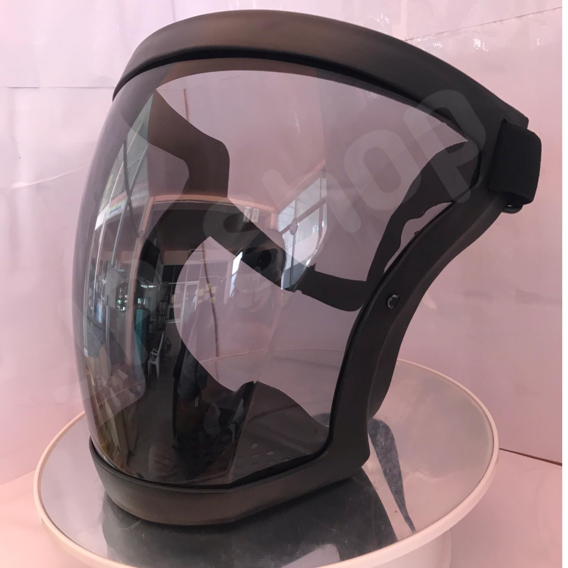 Face shieid หน้าสกากเฟสชิว สีดำ ใส่สบาย เต็มหน้า ราคาไม่แพง สนใจสั่งซื้อได้เลย #04250