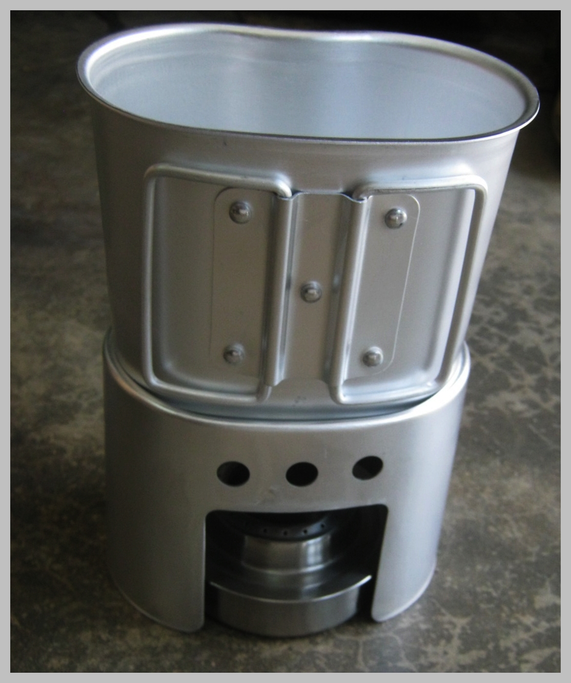 ชุดกระติกน้ำอลูมิเนียม เตา ครอบเตา ถ้วย