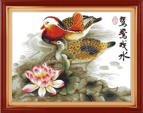 Mandarin ducks (ไม่พิมพ์/พิมพ์ลาย)