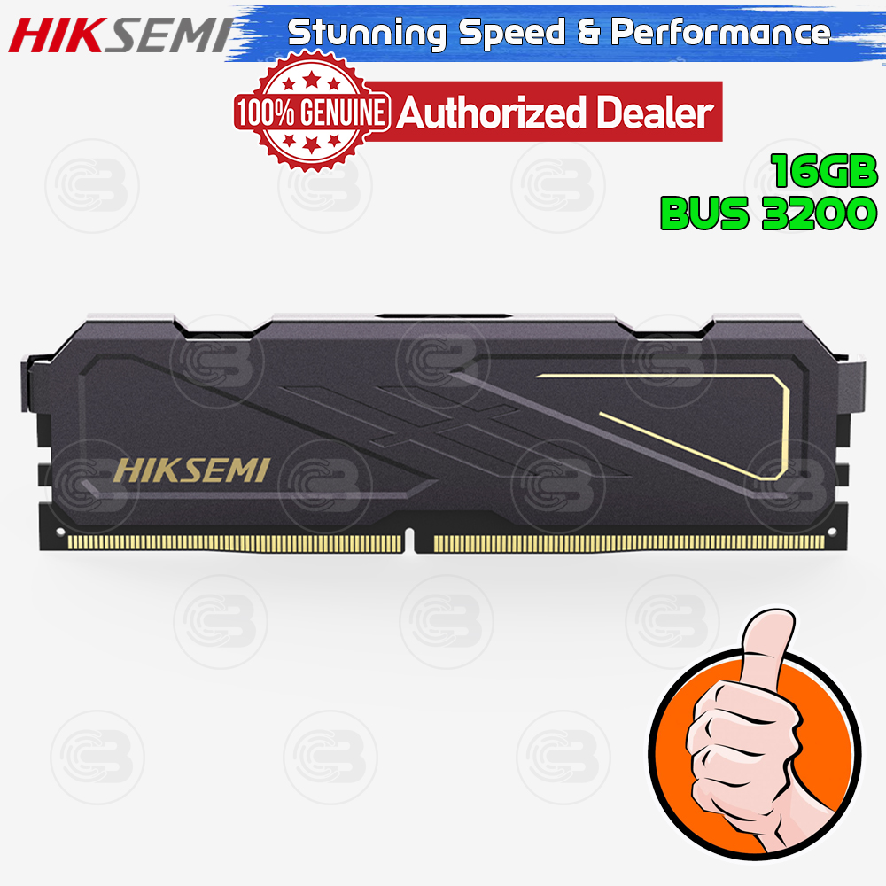 [CoolBlasterThai] HIKSEMI ARMOR Black 16GB DDR4-3200 (LT-Warranty)