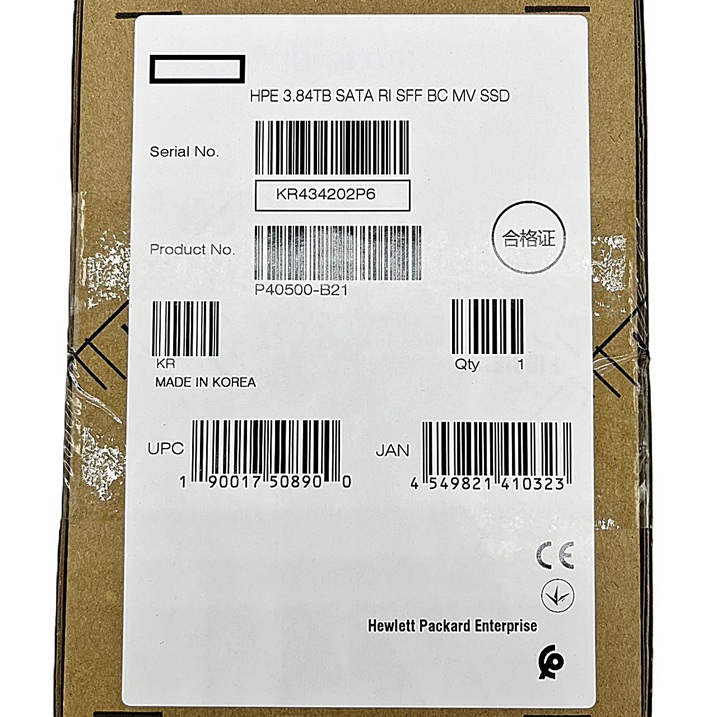 NEW HP P40500-B21, P41525-001 [TorCompTH Thailand ขายจำหน่าย ราคา] HPE 3.84TB SATA 6G Read Intensive SFF BC Multi Vendor SSD for DL380 G10-G11