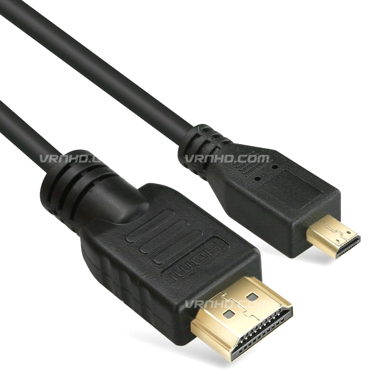 สาย Micro HDMI To HDMI High Speed V1.4 Cables 1.80m สำหรับโทรศัพท์มือถือ,กล้องวีดีโอ,GoPro,Full HD,1080p,4K