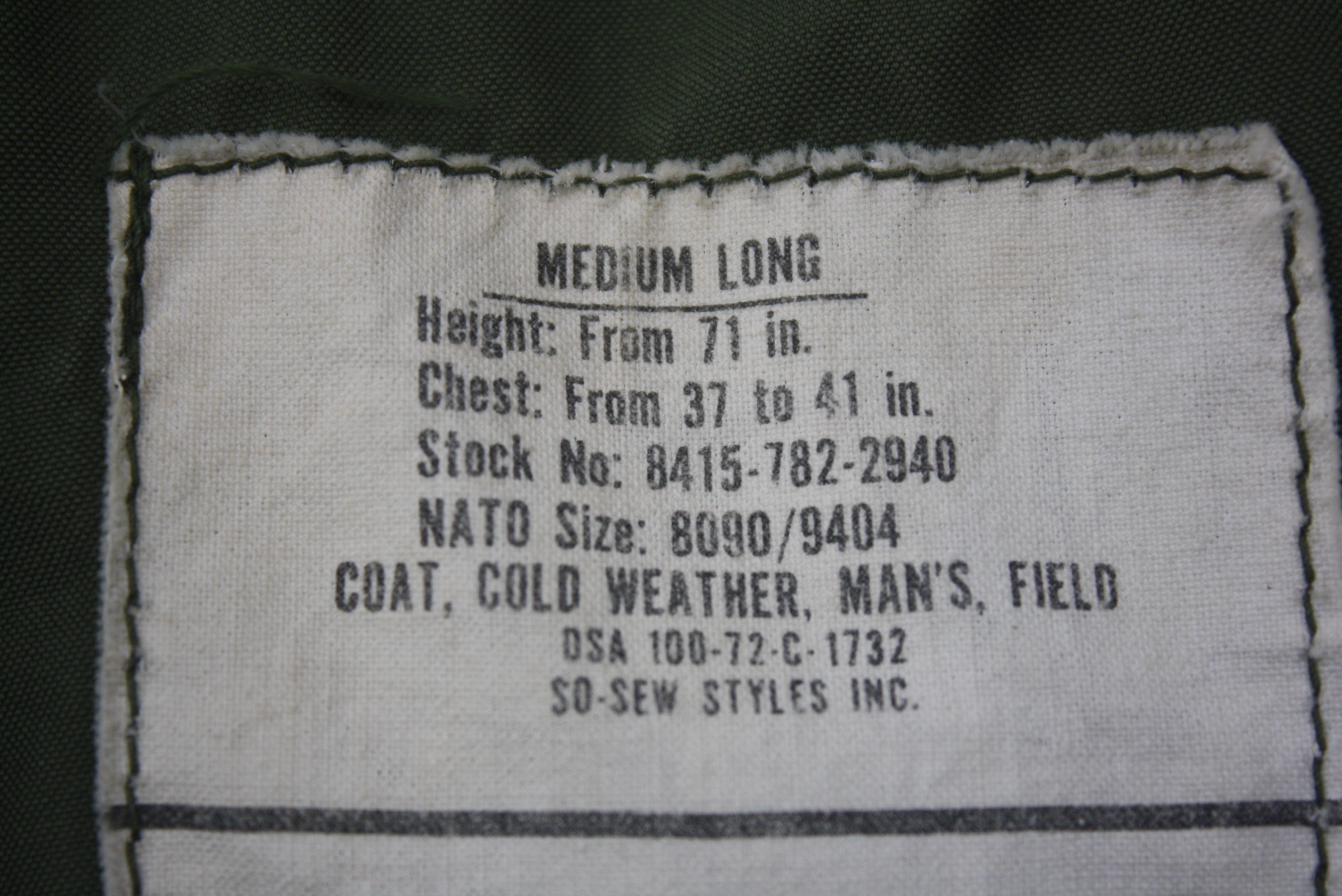 เสื้อทหาร สหรัฐ M65 ขายแล้ว