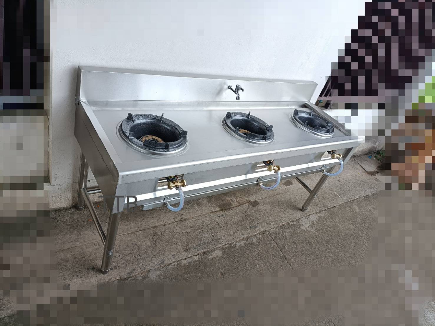 เตาไทยสแตนเลสแบบ 3 หัว KB8 รุ่น ER-186080N