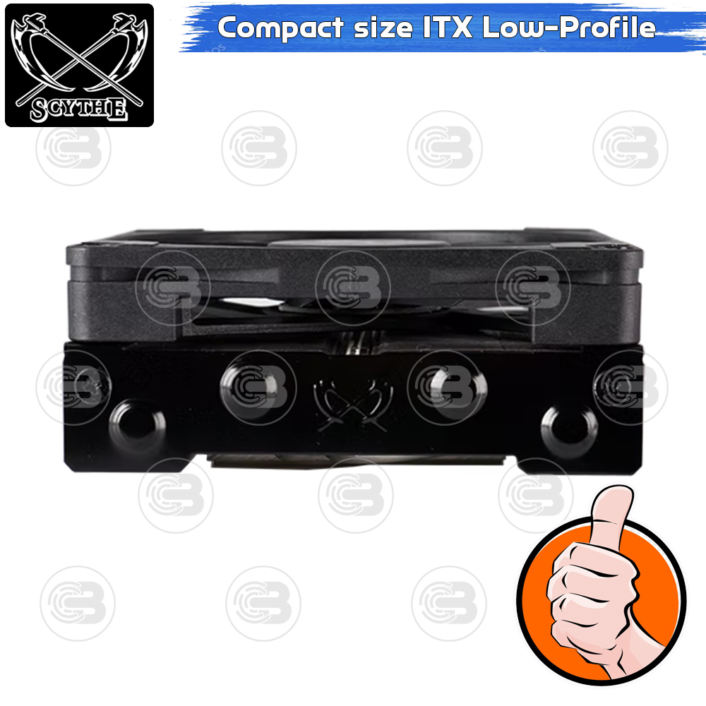 [CoolBlasterThai] SCYTHE SHURIKEN 3 Black Low-Profile CPU Cooler with 4 Heatpipes (AM5/LGA1851 Ready)