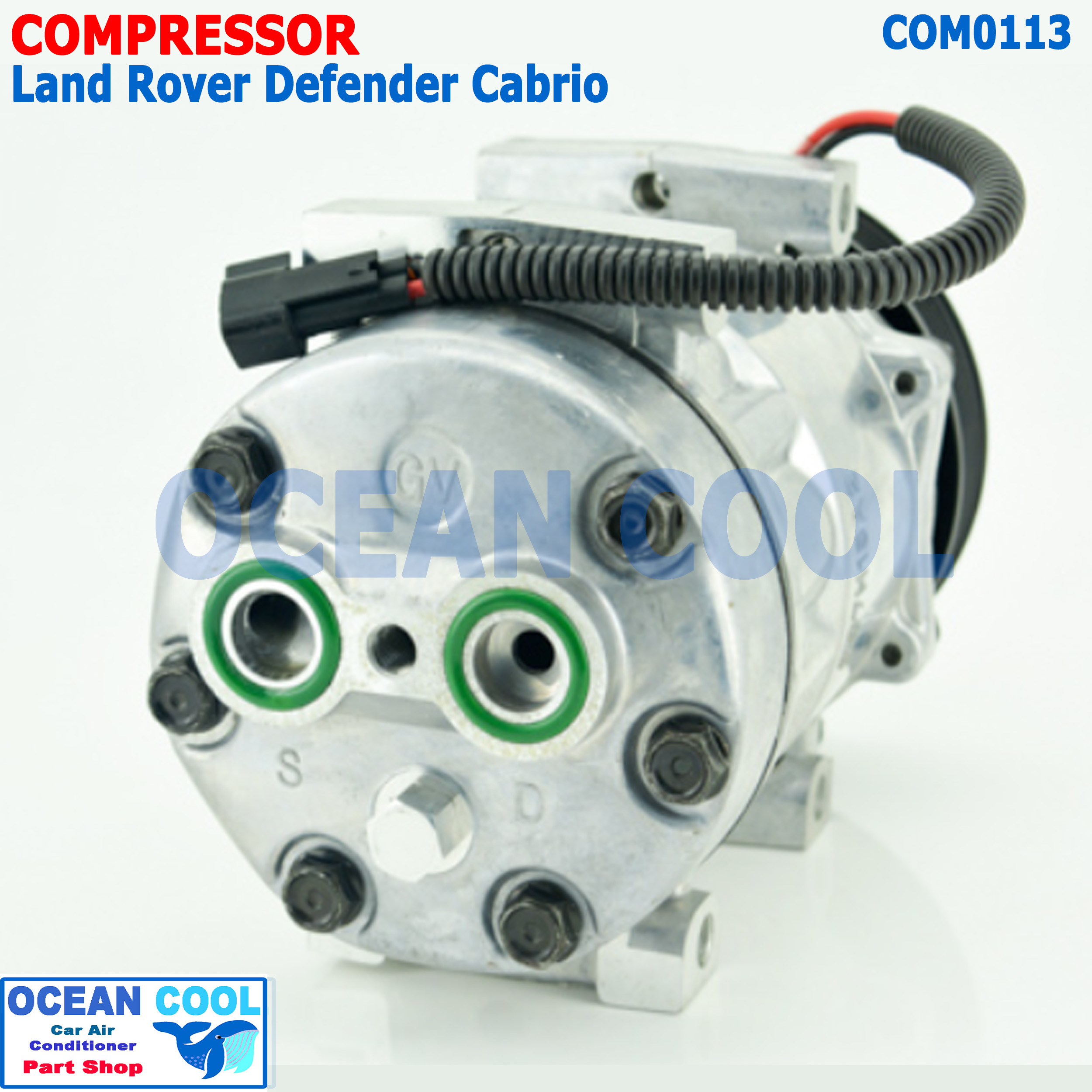 คอมเพรสเซอร์ แลนด์โรเวอร์ ดีเฟนเดอร์ COM0113 SANDEN 7H15 compressorLand Rover Defender Cabrio คอมแอร์รถยนต์ คอมแอร์ คอมเพลสเซอร์ MIJ-T097