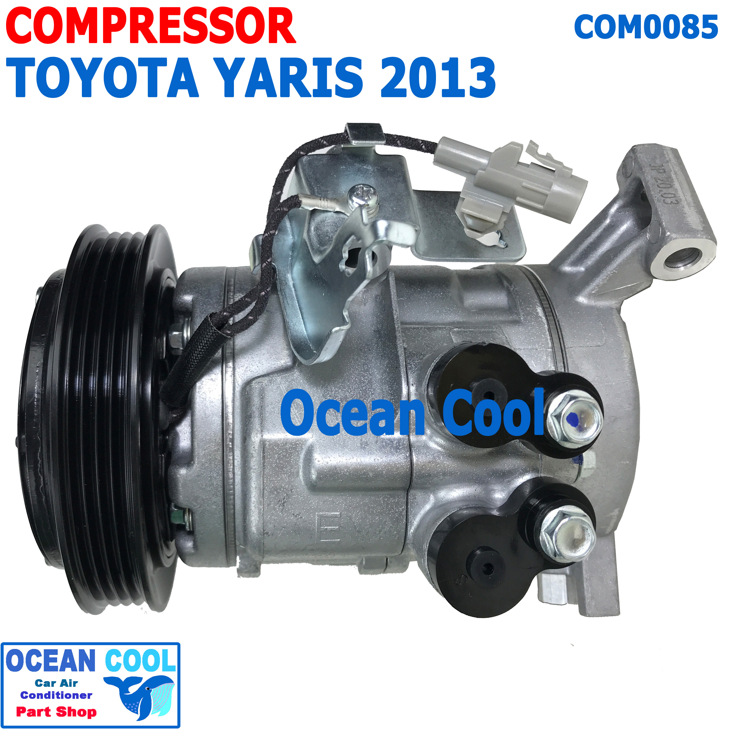 คอมเพลสเซอร์ โตโยต้า ยาริส 2014 - 2020 COM0085 10SE13C Compressor For Toyota Yaris คอมแอร์ คอม คอมเพสเซอร์ อะไหล่แอร์ 2014 2015 2016 2017 2018 2019 2020