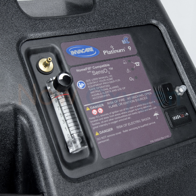 ตู้พักฟื้นสัตว์ขนาด 60*60 ซม. จับคู่กับเครื่องผลิตออกซิเจนขนาด 9 ลิตร Invacare Platinum 9