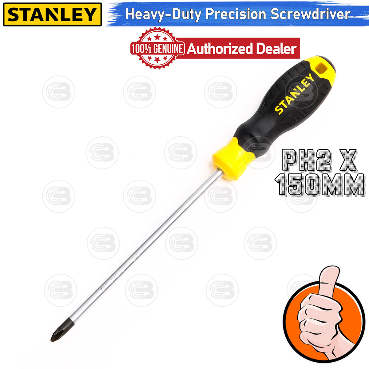 [CoolBlasterThai] STANLEY CUSHION GRIP SCREW DRIVER PHILLIPS PH2 x 150MM (STMT60811-8)