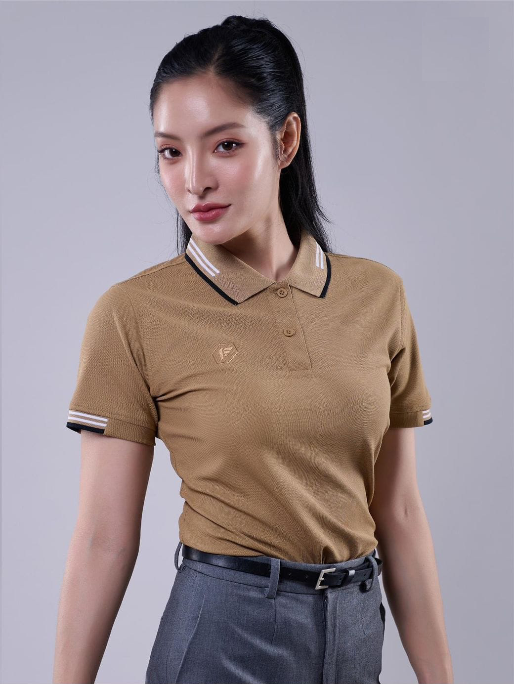 PEGAN POLO SPORT 16-24077-78 เสื้อคอปก เสื้อโปโลสปอร์ต แขนสั้น สีน้ำตาล