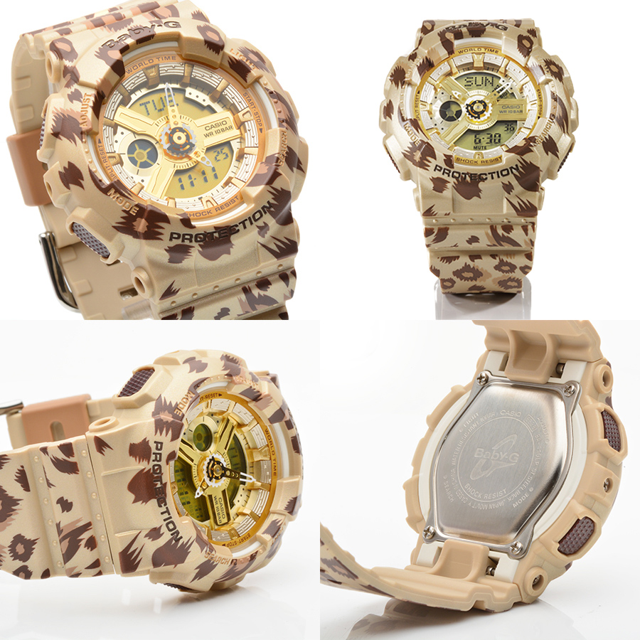 Casio Baby-G Leopard Pattern Ladies Watch รุ่น BA-110LP-9ADR
