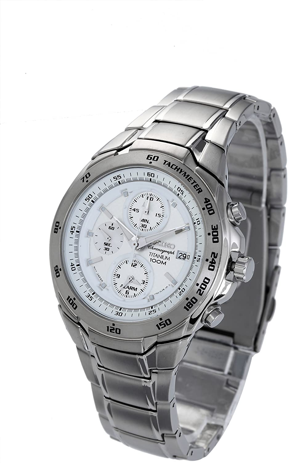 นาฬิกา Seiko SNAB87 ผู้ชายไทเทเนียมโครโนกราฟ