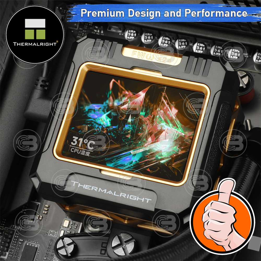 [CoolBlasterThai] Thermalright FROZEN WARFRAME 240 BLACK ARGB AIO Liquid CPU Cooler (AM5/LGA1851 Ready) ประกัน 5 ปี