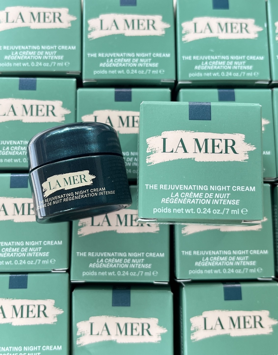 ครีมกลางคืนขนาดทดลอง La Mer The NEW Rejuvenating Night Cream 7ml. ของแท้ ขนาดทดลอง (1กป.)