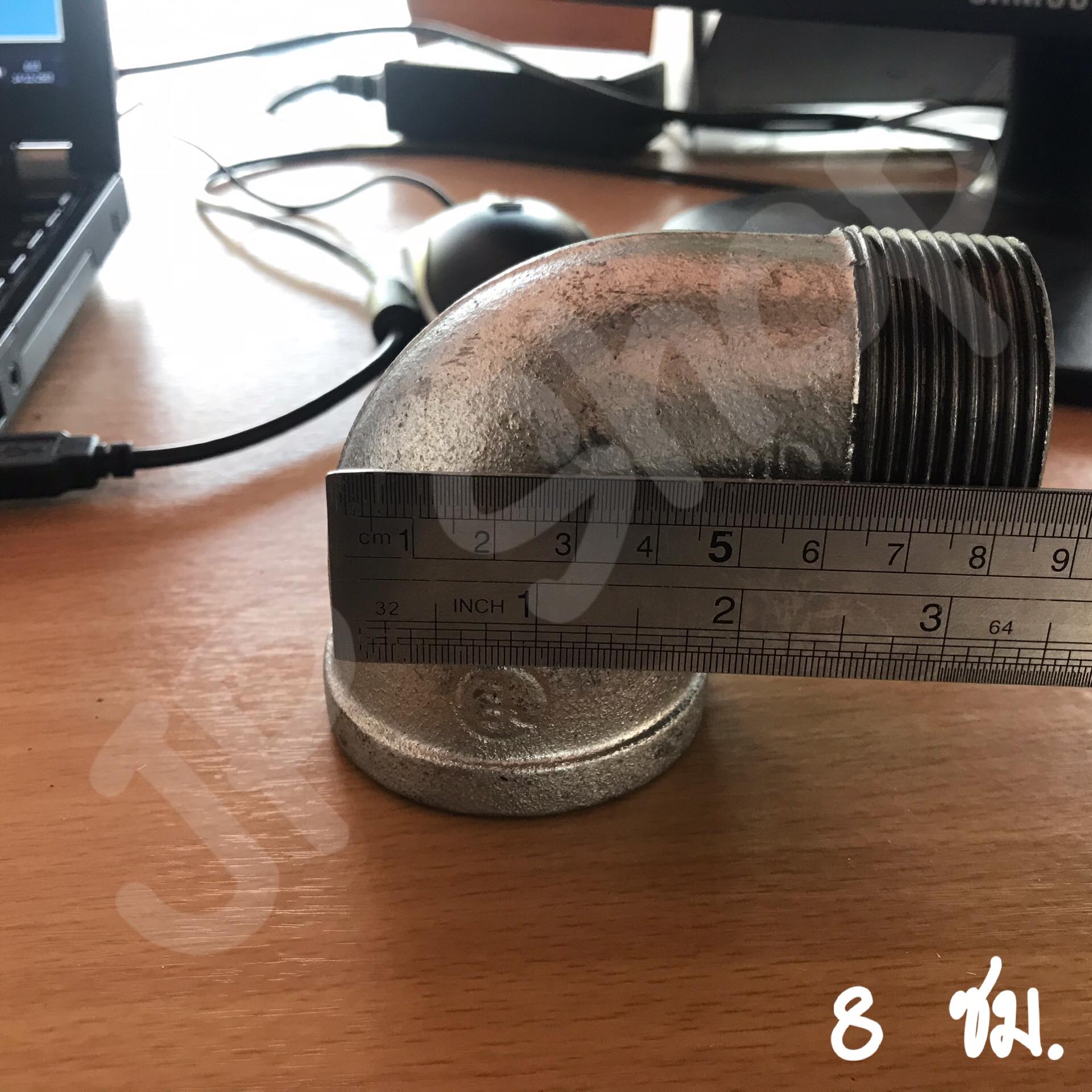 ข้องอประปา 90 องศา ขนาด 1.5 นิ้ว (ผู้-เมีย) #50200471