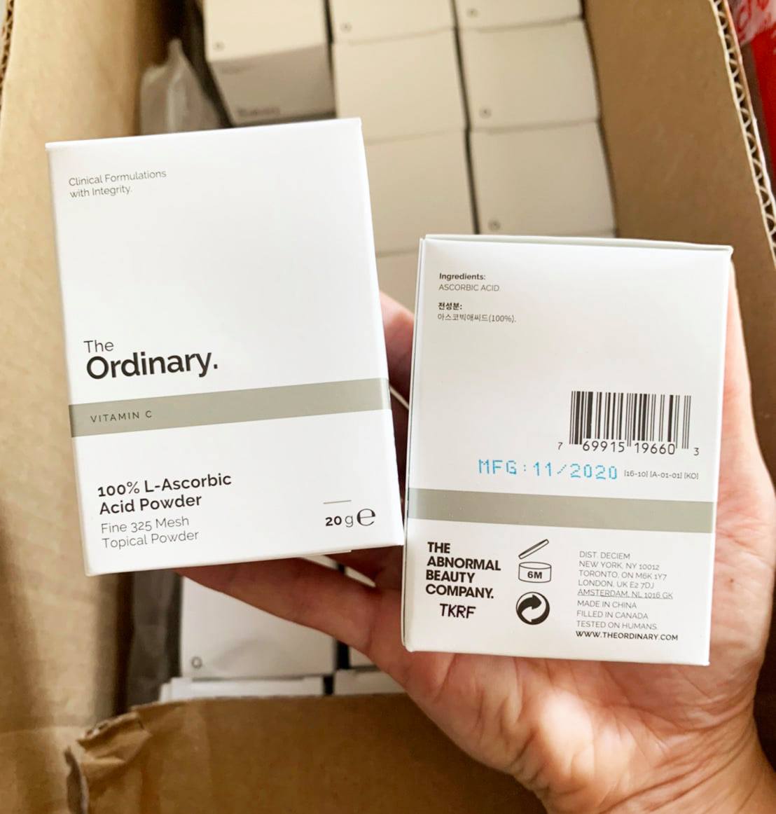 The Ordinary 100% L-Ascorbic Acid Powder 20g. วิตามินซีบริสุทธิ์ในรูปแบบผง