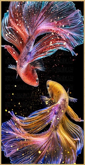 Couple koi (พิมพ์ลาย)
