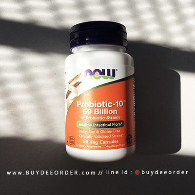 Now Foods Probiotic-10 50 Billion 50 Veg Capsules (โพรไบโอติก)