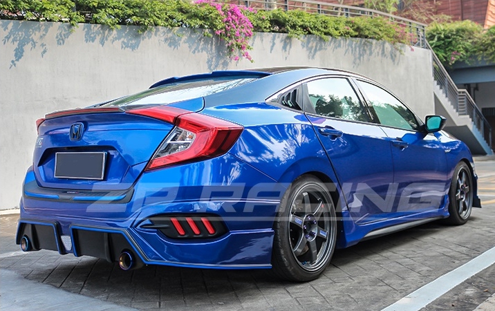 ครอบช่องกระจกหลัง CIVIC FC MUSTANG Style ตรงรุ่น รับประกัน 1 ปี ปี 2016-2022